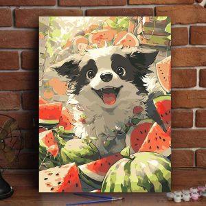 Kit de Pintura Perrito entre sandías