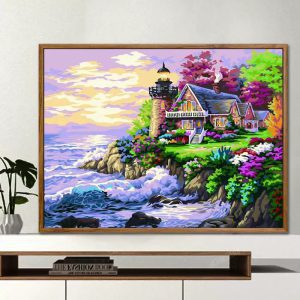 Kit de pintura de paisaje de casa