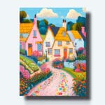 Kit de pintura de casas coloridas