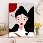 Kit de pintura de chica asiática