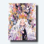 Kit de pintura de chica con corona