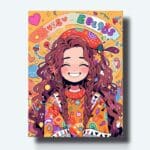 Kit de pintura de chica de los años 90