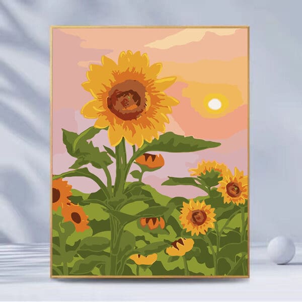 Kit de pintura de girasoles