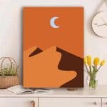 Kit de pintura de montaña y luna