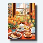 Kit de pintura de tarde de té