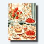 Kit de pintura de tarde de té y postres