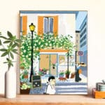 Kit de pintura de una cafetería